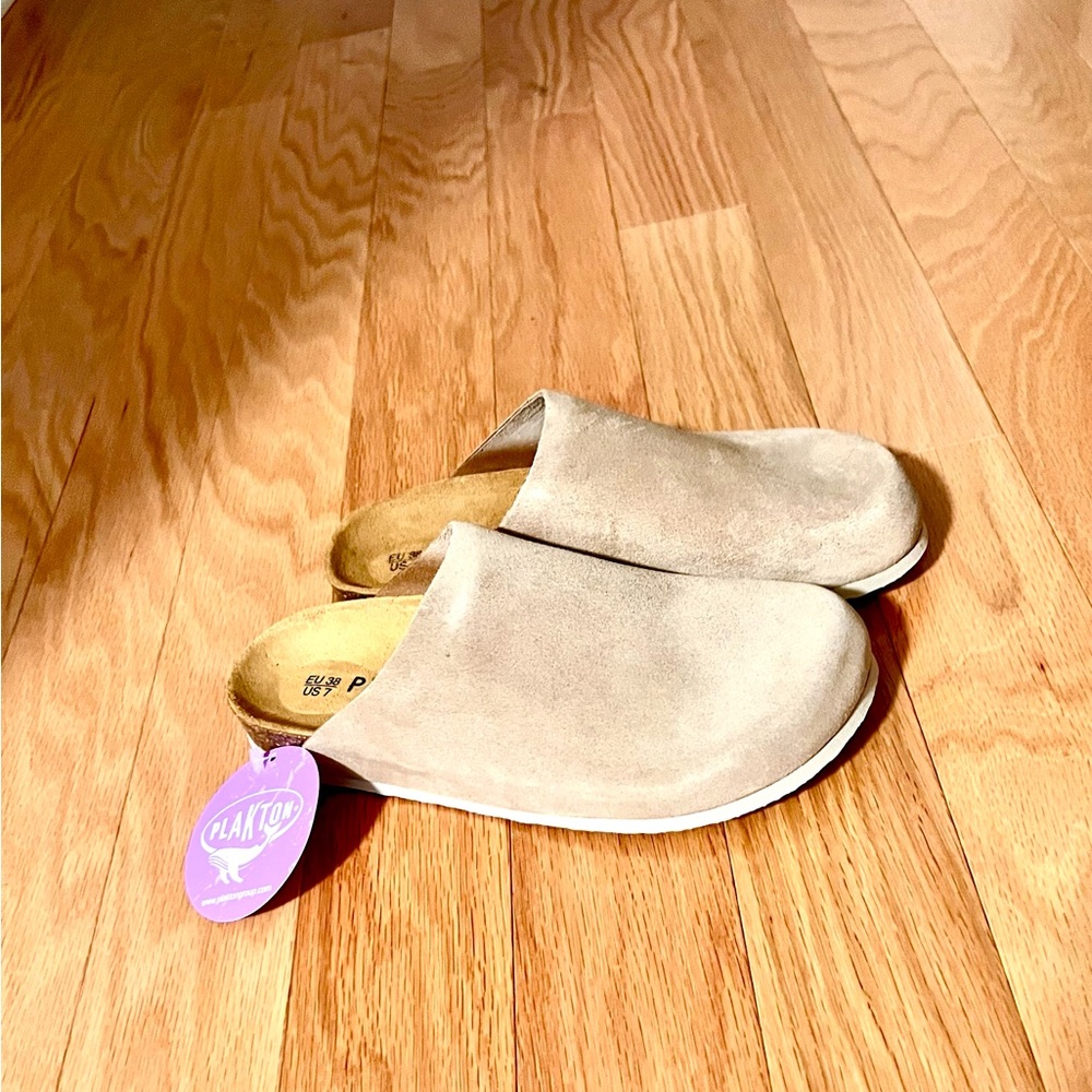 NWT Plakton Bella Clogs Made in Spain Suede - Picture 7 of 7